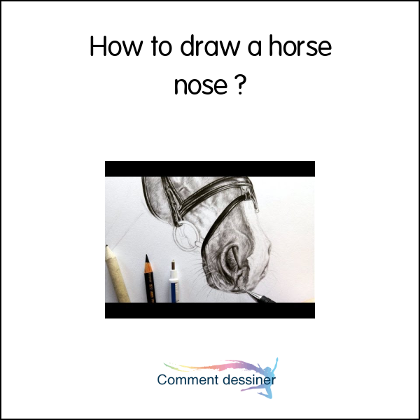 How to draw a horse nose